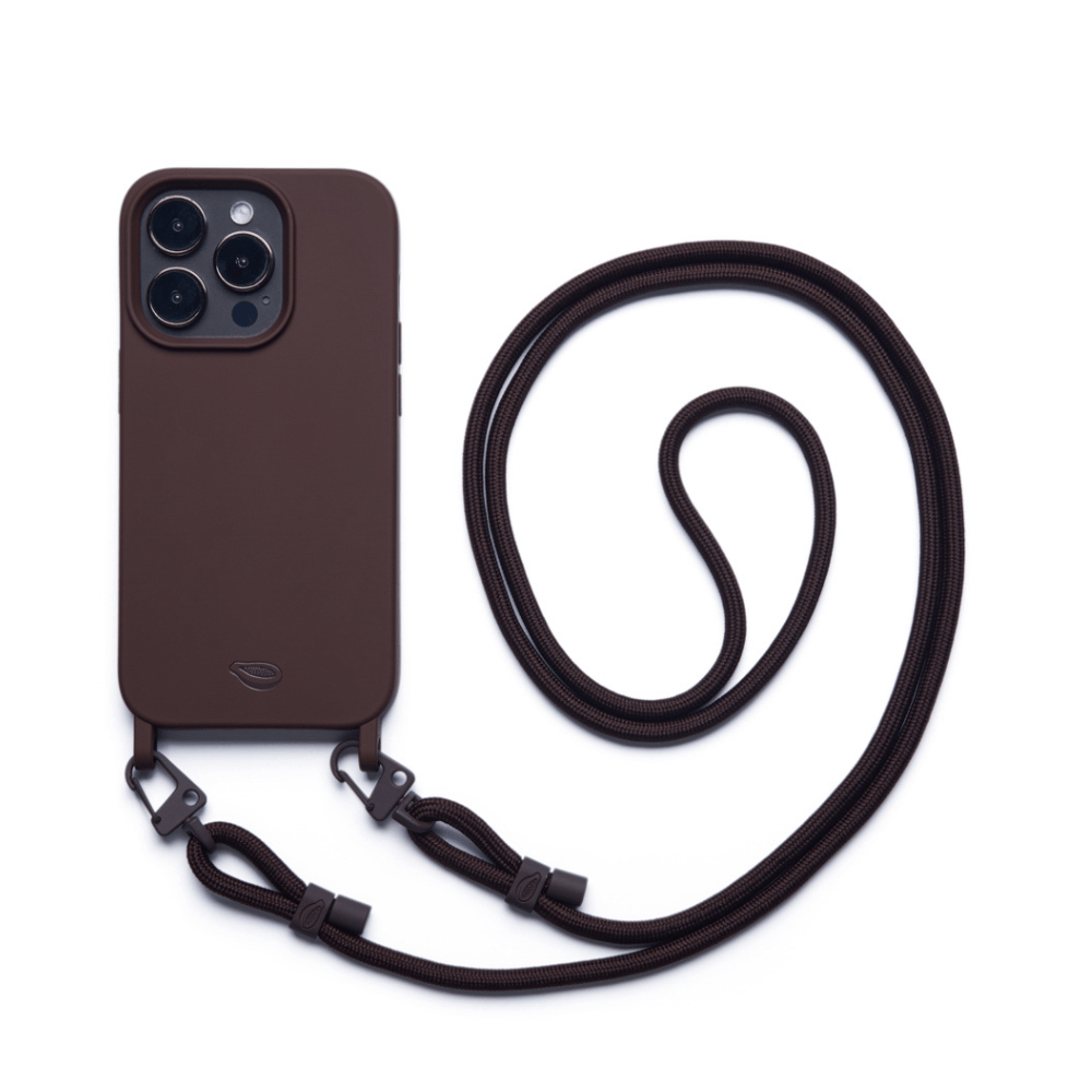 Capa celular com Cordinha - Nora | Marrom Café - Cases Papaya