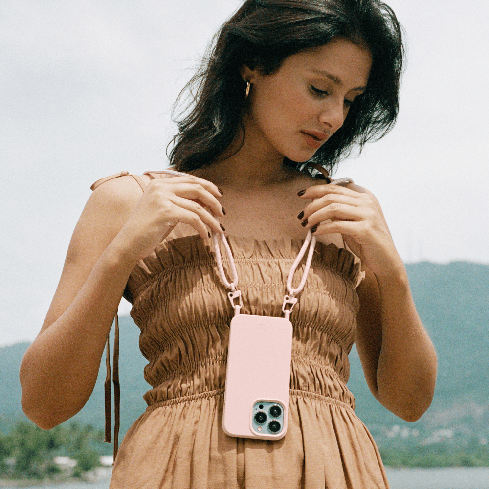 Capinha com Cordinha com gancho - Nora | Rosa - Cases Papaya