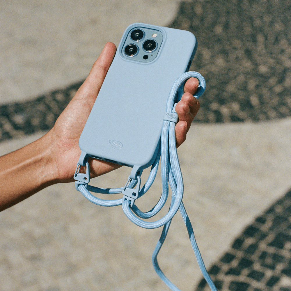 Capinha com Cordinha com gancho - Nora | Azul Celeste - Cases Papaya