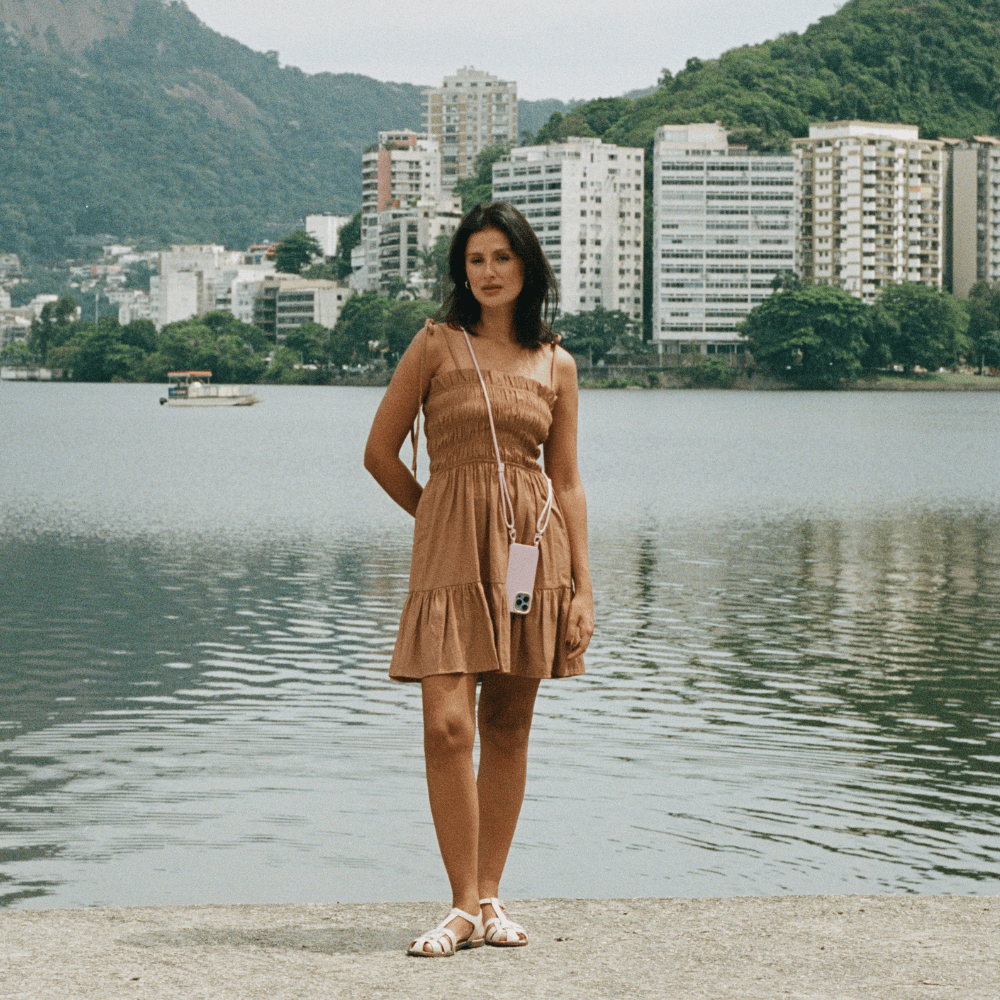 Capinha com Cordinha com gancho - Nora | Rosa - Cases Papaya