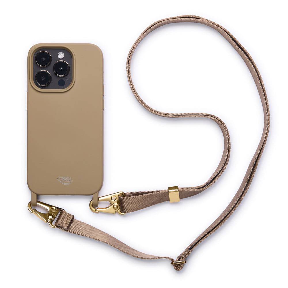 Capa iphone com alça - Aurora | Areia DOURADA - Cases Papaya