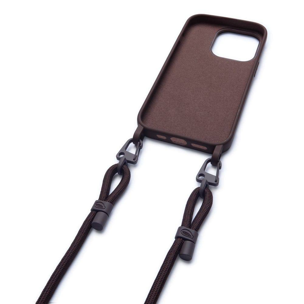 Capa celular com Cordão - Nora | Marrom Café - Cases Papaya