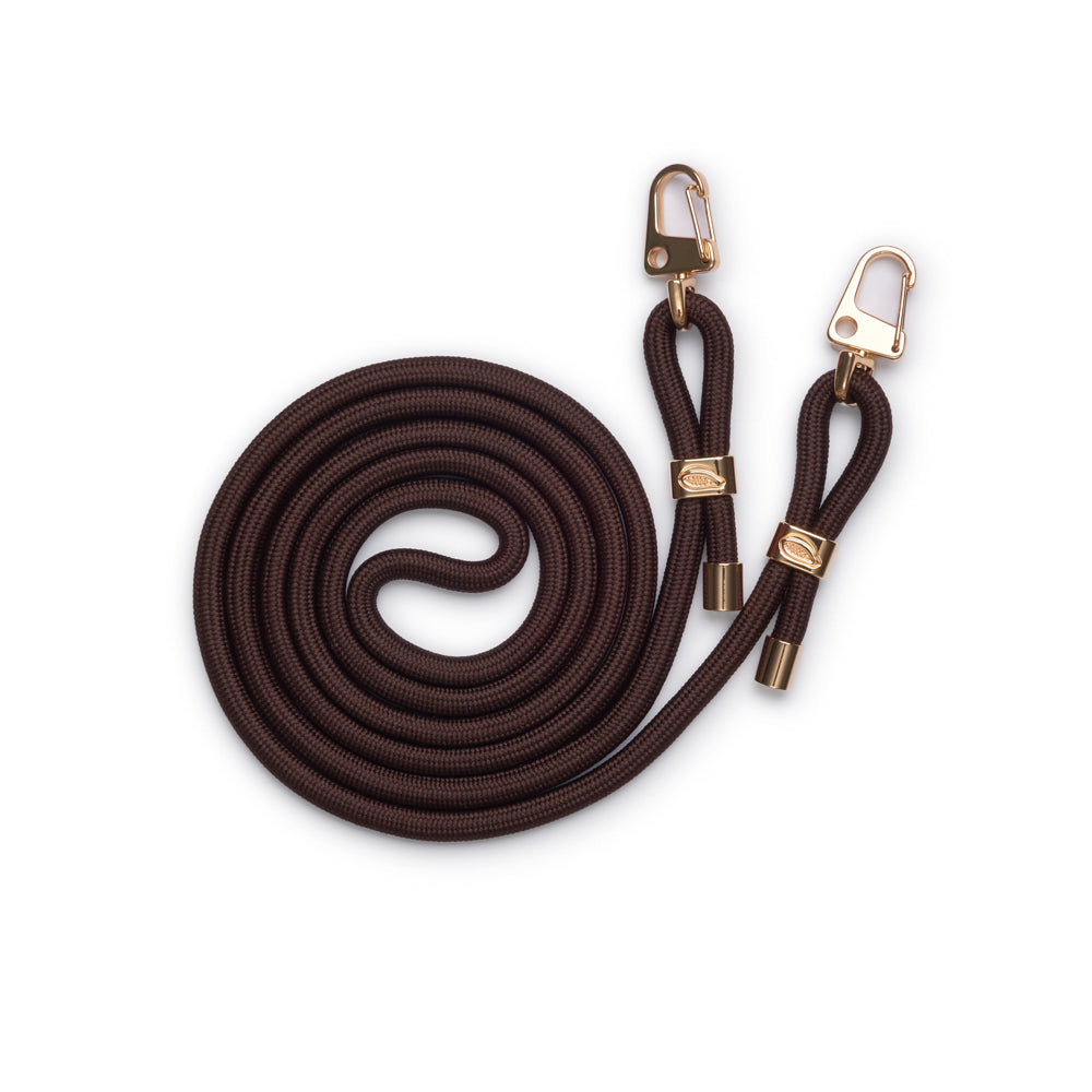 Cordinha Nora | Marrom Café DOURADA